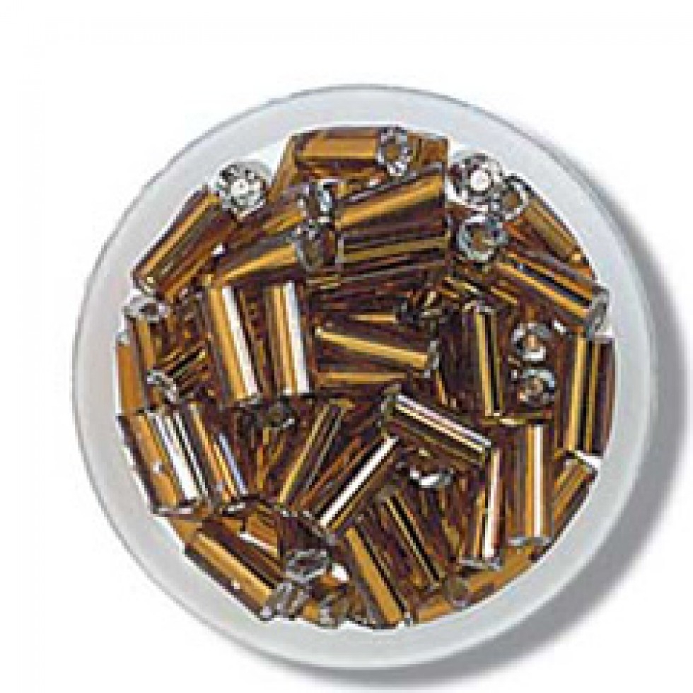 Trimits Glass Bugle Beads Bronze