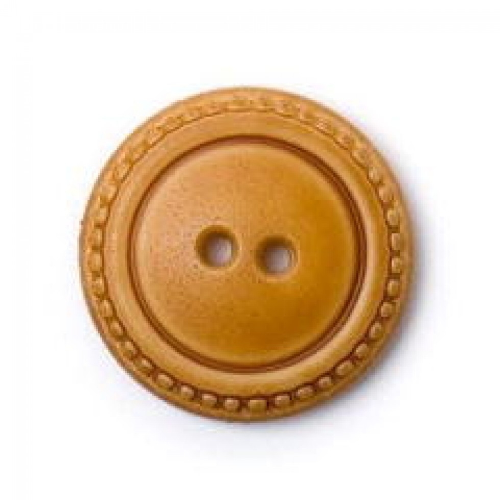 Crendon Round Stitched Effect Rim Buttons Tan Brown