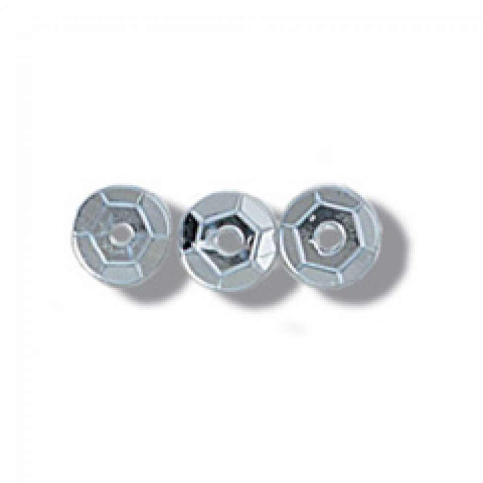 Trimits Round Cup Sequins Silver