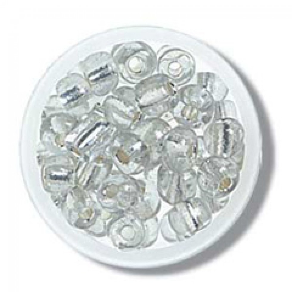 Trimits Glass E Beads Silver