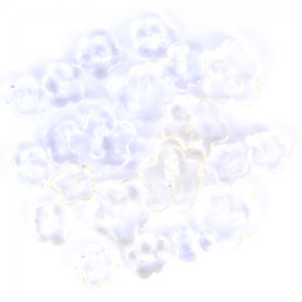 Trimits Flower Miniature Buttons Transparent White