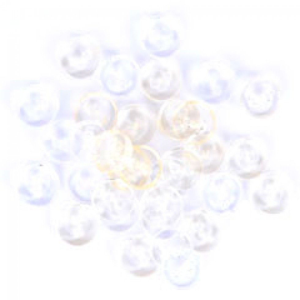 Trimits Round Miniature Buttons Transparent White
