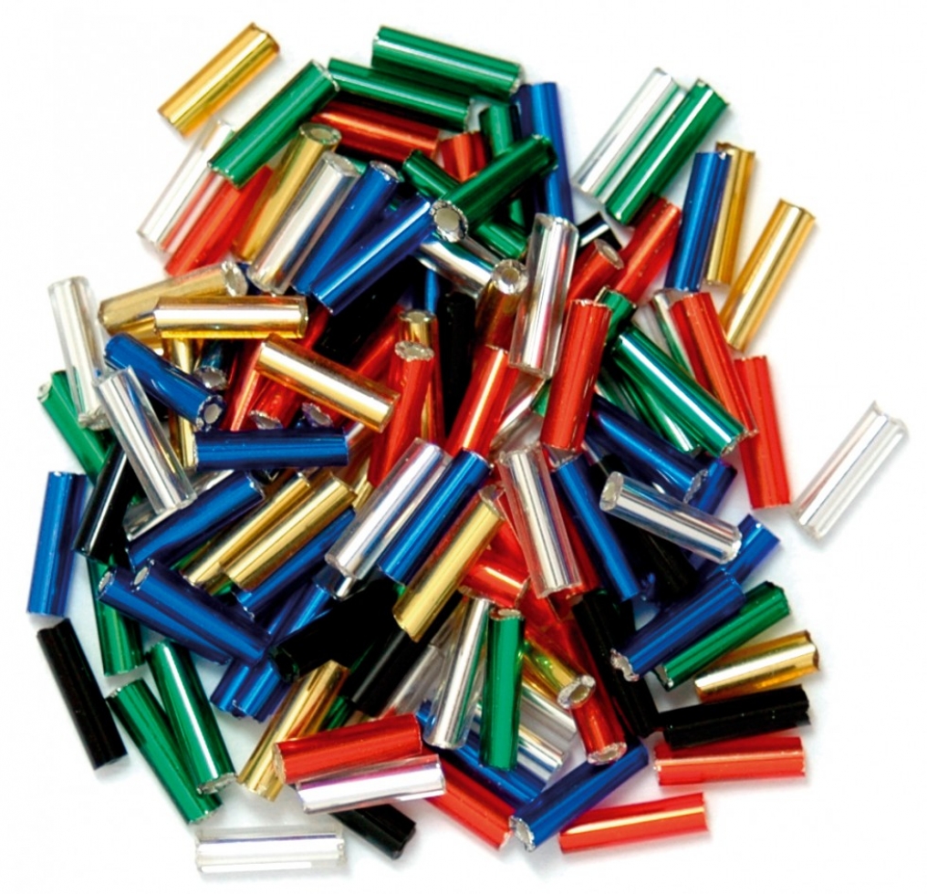 Craft Factory Glass Bugle Beads Multi