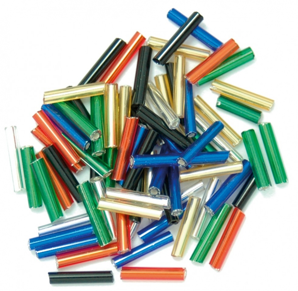 Craft Factory Glass Bugle Beads Multi