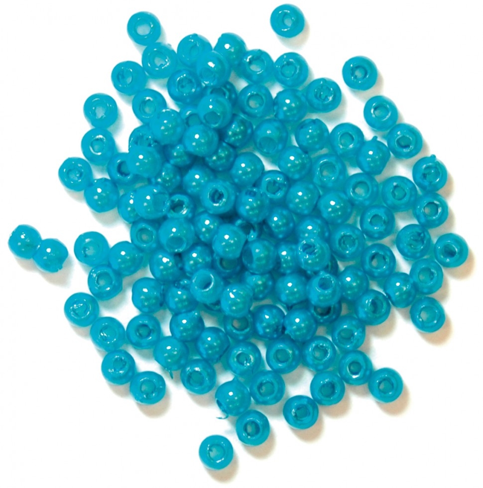Craft Factory Round Pearl Beads Ice Blue