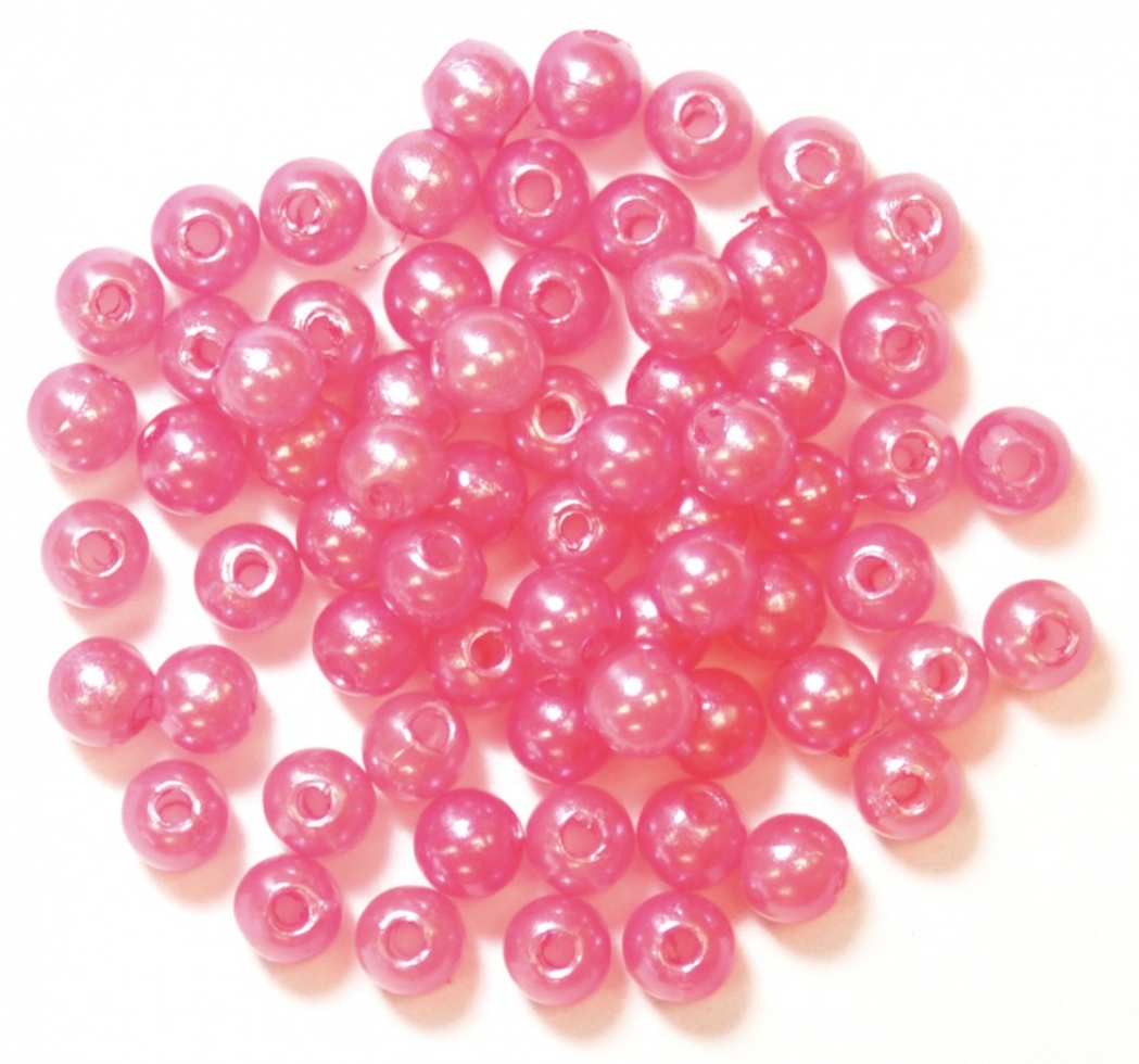 Craft Factory Round Pearl Beads Pink