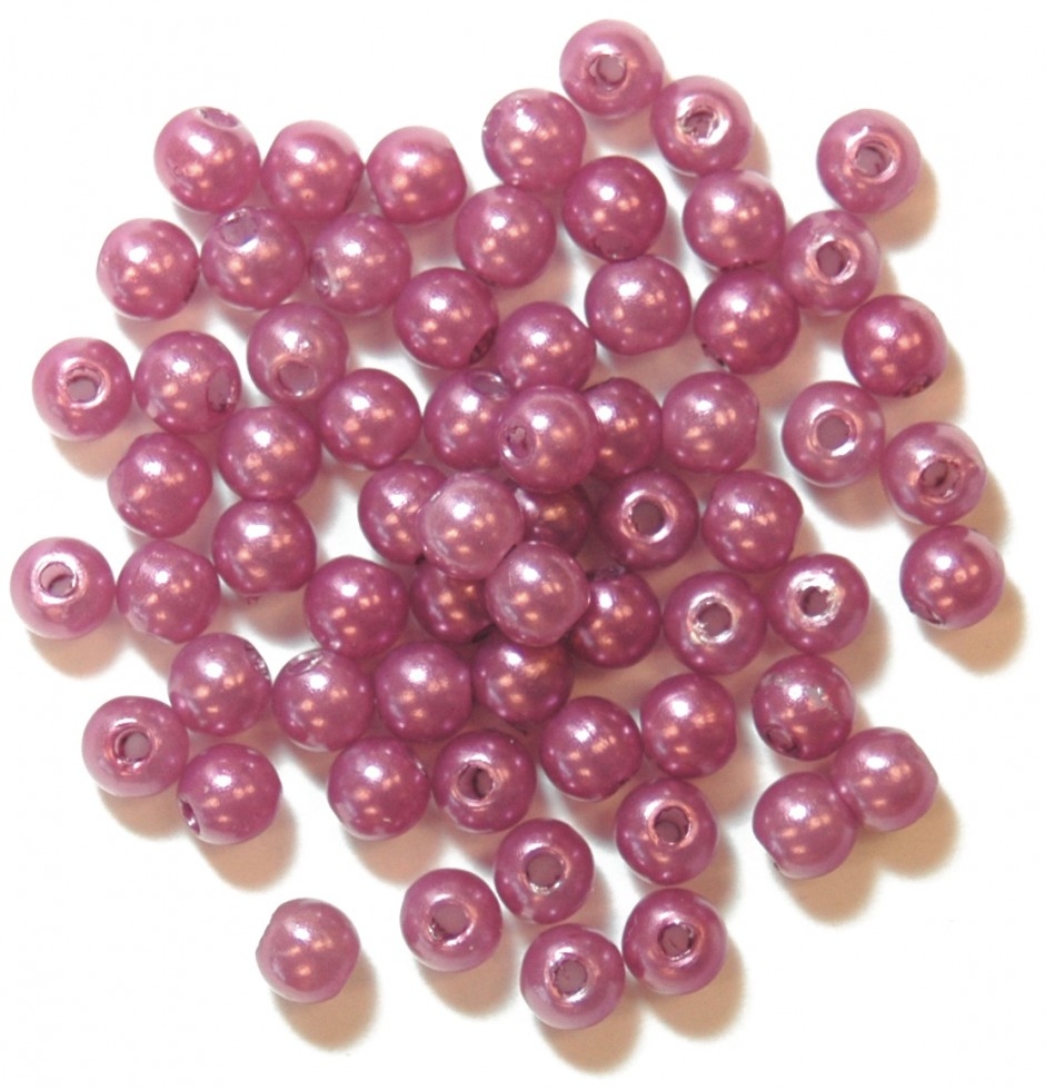 Craft Factory Round Pearl Beads Lavender