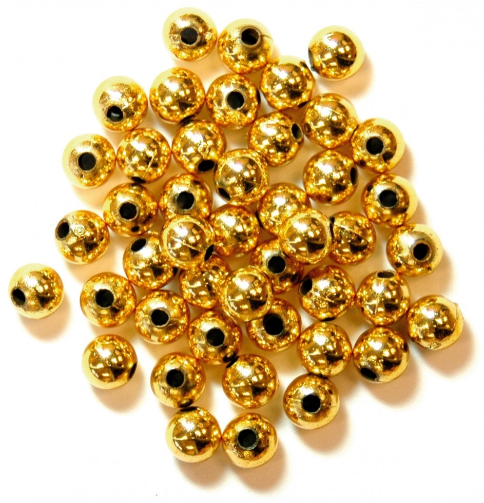 Craft Factory Round Pearl Beads Gold
