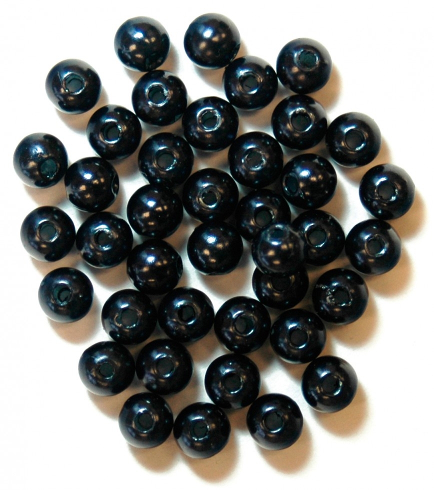 Craft Factory Round Pearl Beads Navy Blue