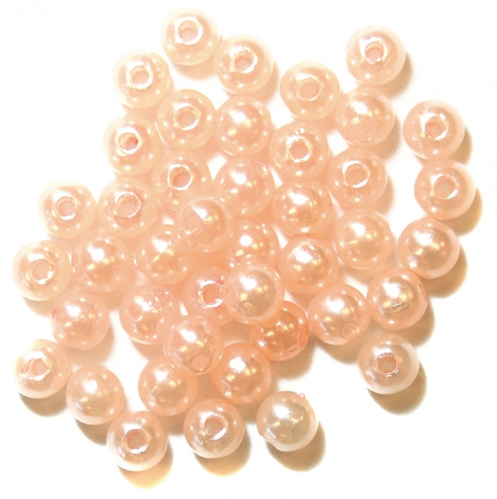 Craft Factory Round Pearl Beads Pink