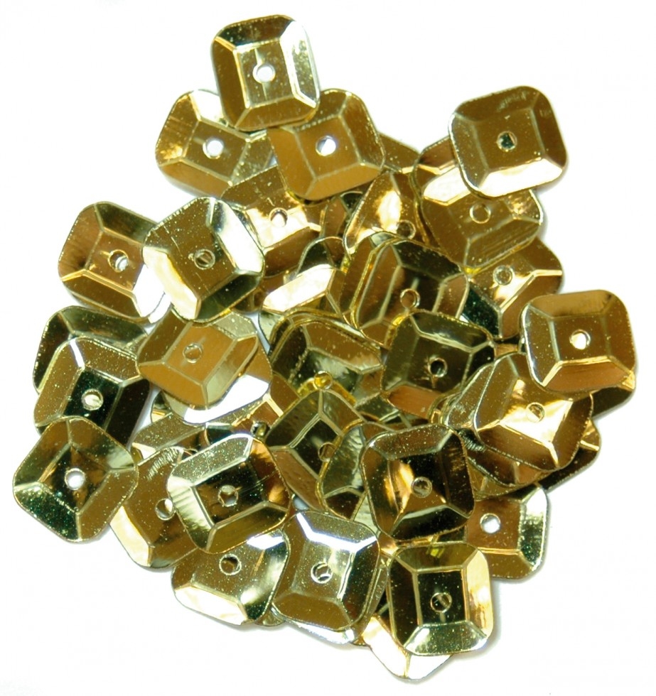 Craft Factory Square Cup Sequins Gold