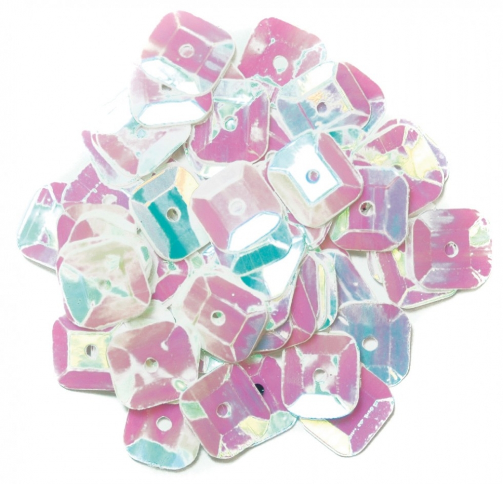 Craft Factory Square Cup Sequins White