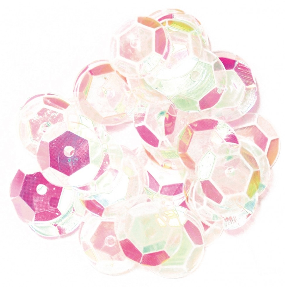 Craft Factory Round Cup Sequins Transparent