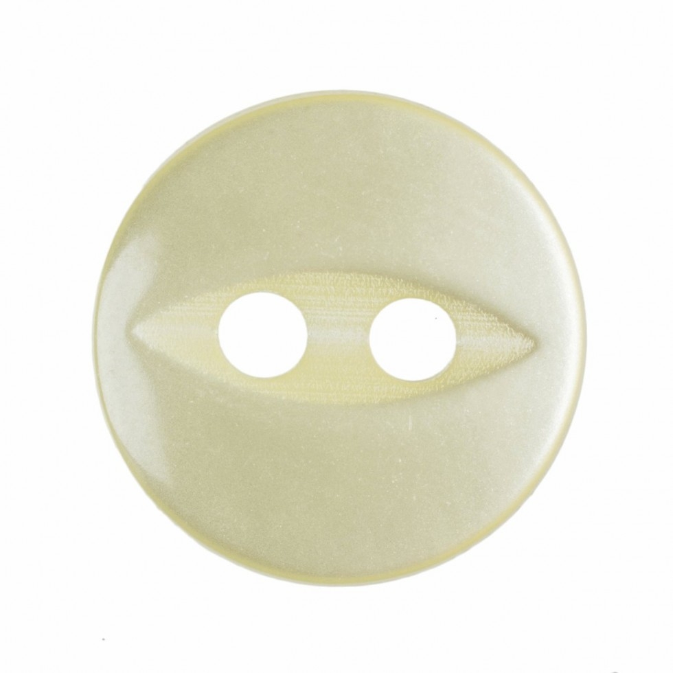 Hemline Round Fish Eye Buttons Yellow