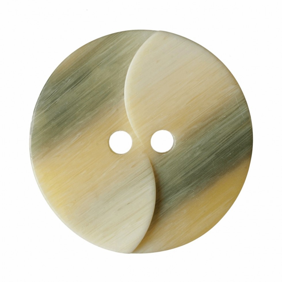Hemline Round Windmill Buttons Green