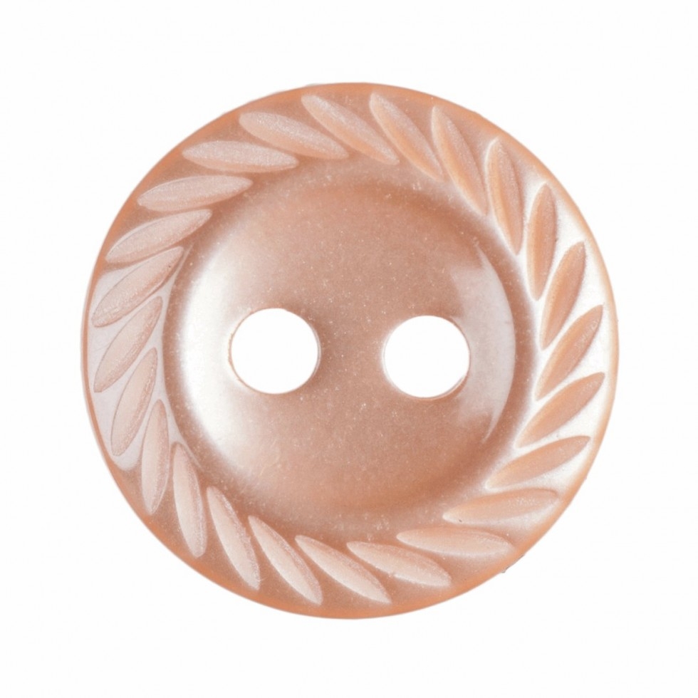 Hemline Round Shirt Buttons Orange