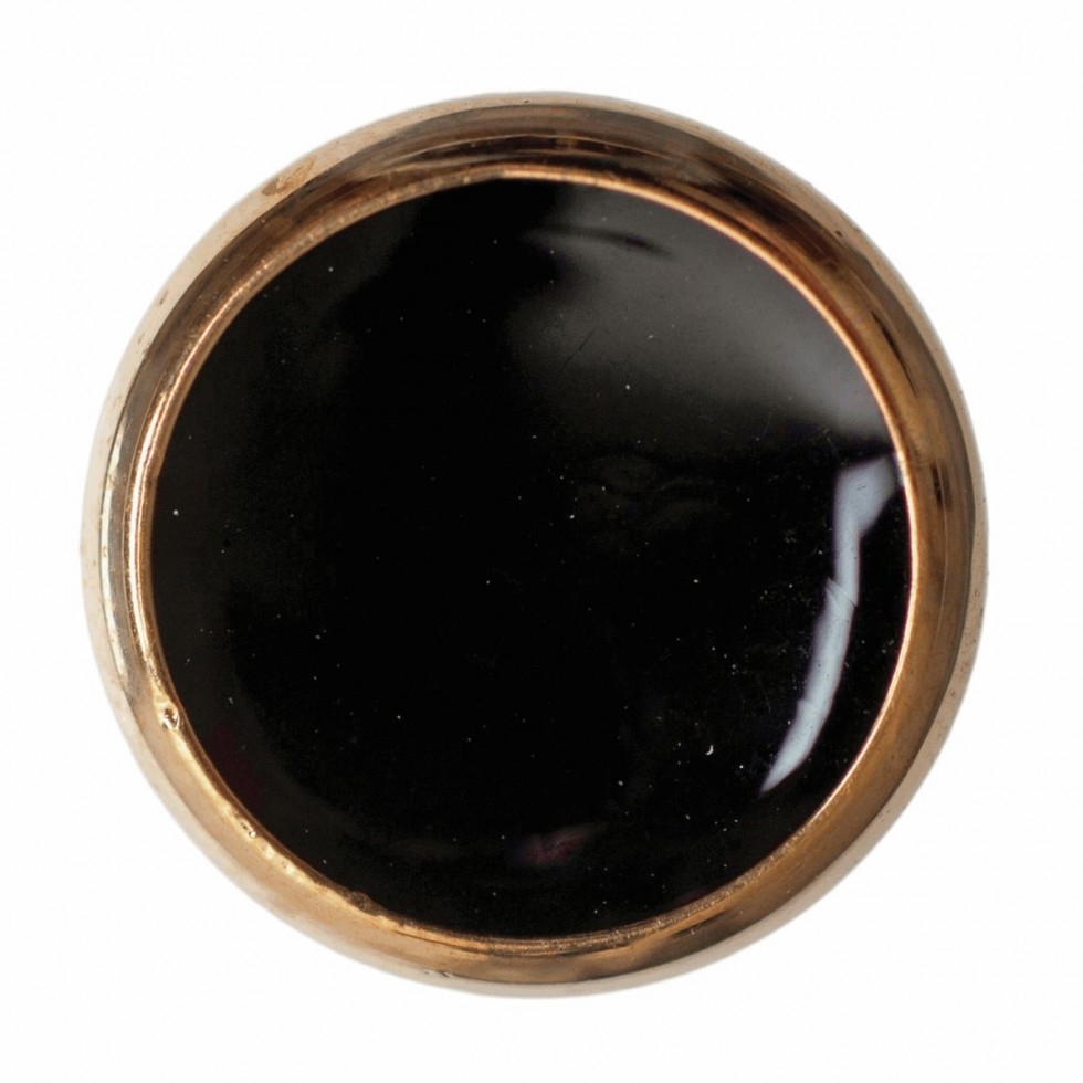 Hemline Round Shank Buttons Black