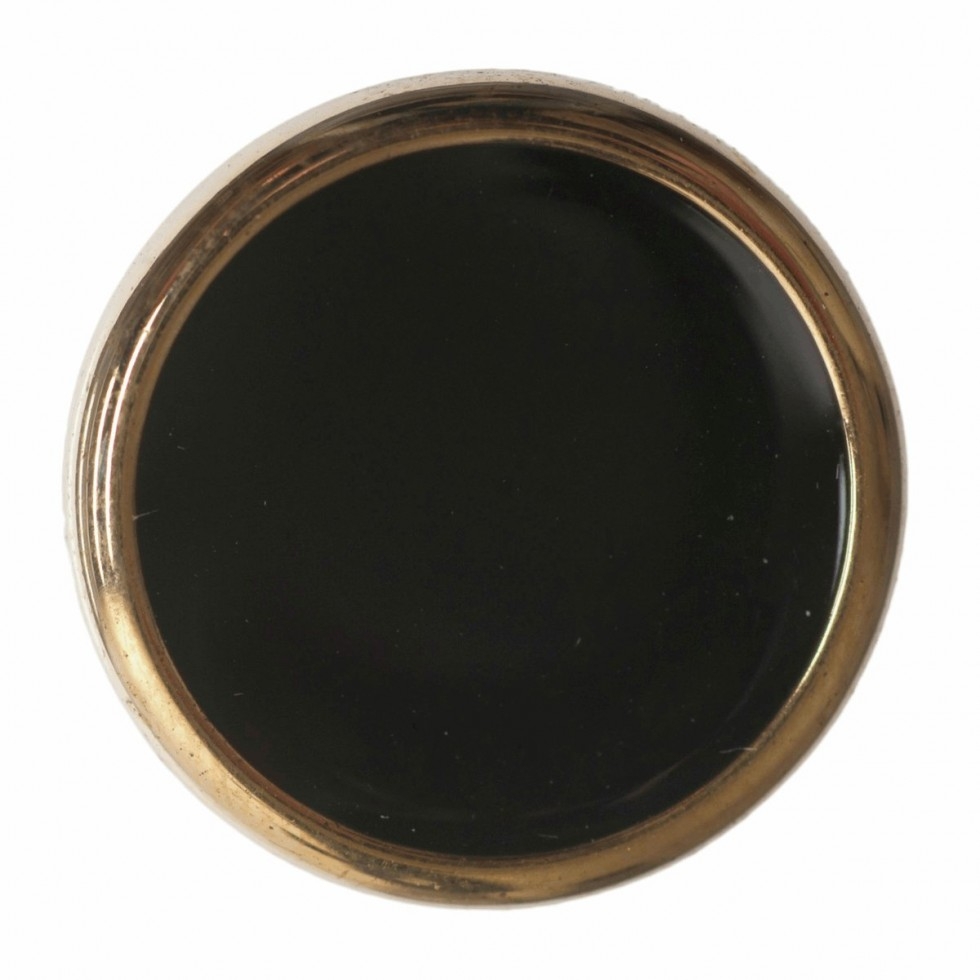 Hemline Round Shank Buttons Black