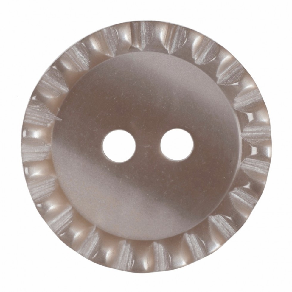 Hemline Round Shirt Buttons Brown