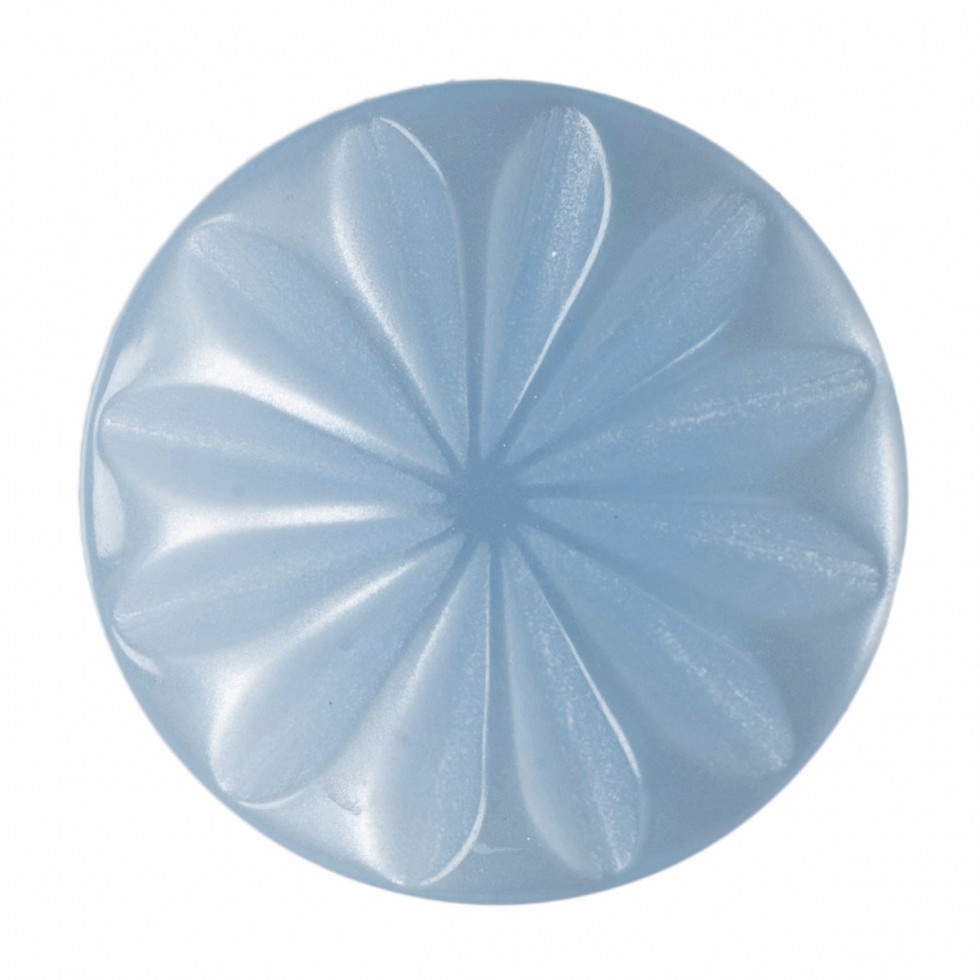 Hemline Round Shank Buttons Sky Blue
