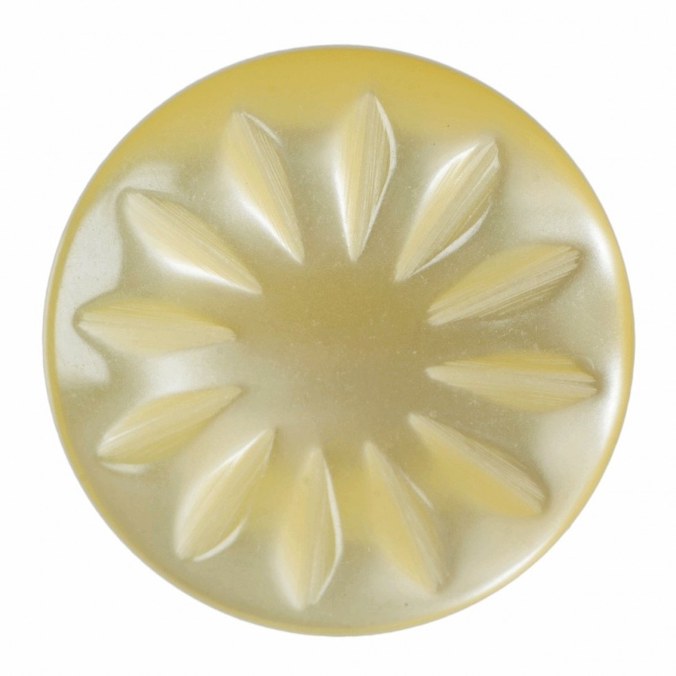 Hemline Round Shank Buttons Yellow