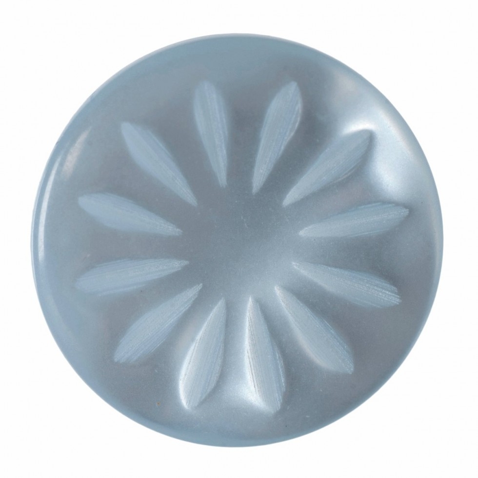 Hemline Round Shank Buttons Sky Blue