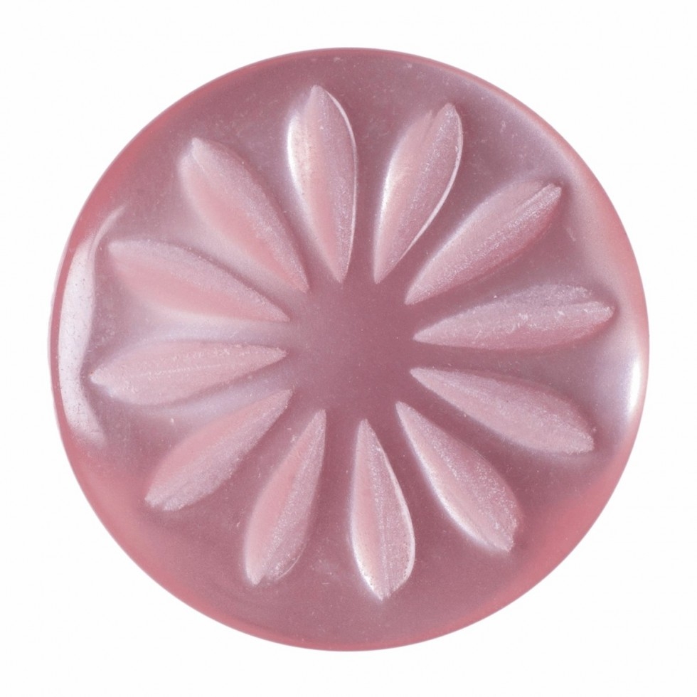 Hemline Round Shank Buttons Pink