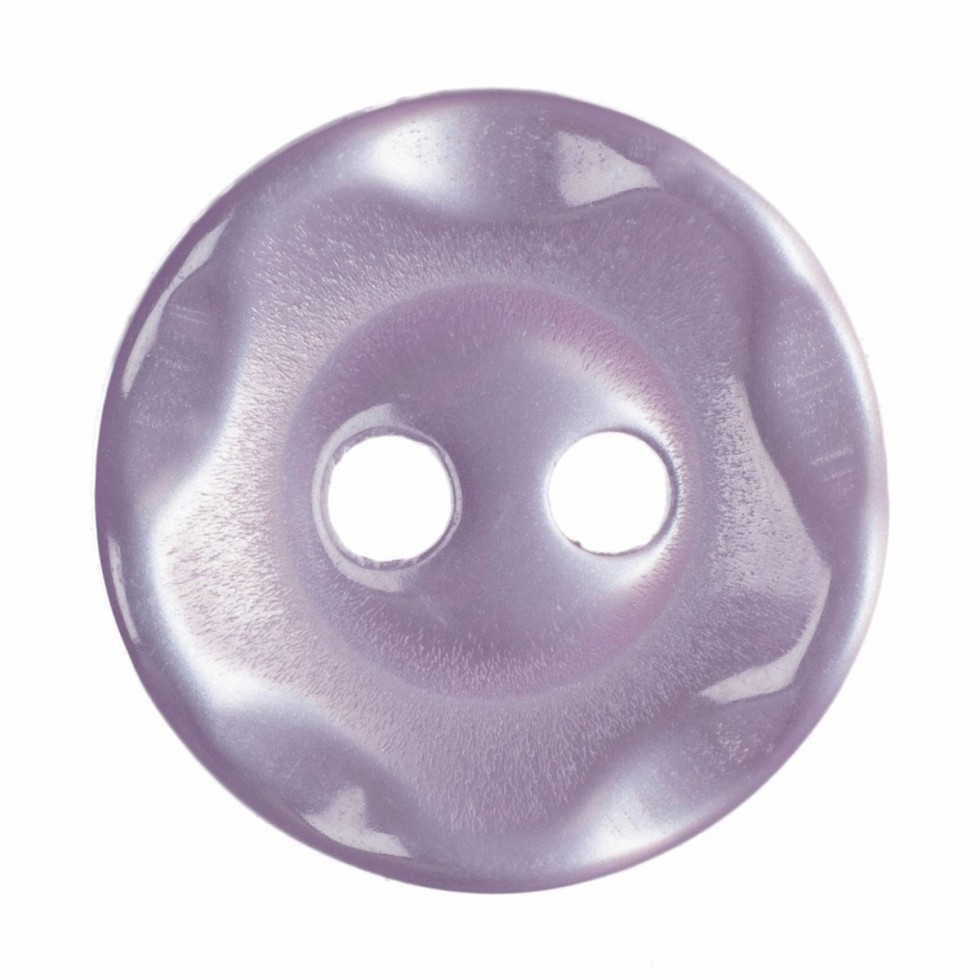 Hemline Round Plastic Buttons Lilac