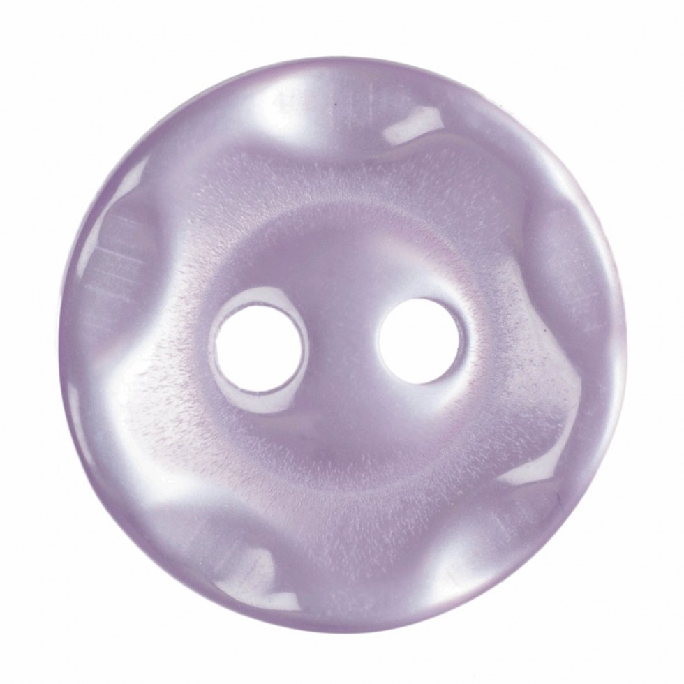 Hemline Round Plastic Buttons Lilac