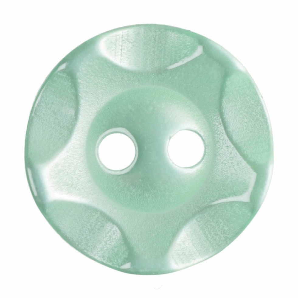 Hemline Round Plastic Buttons Lime Green