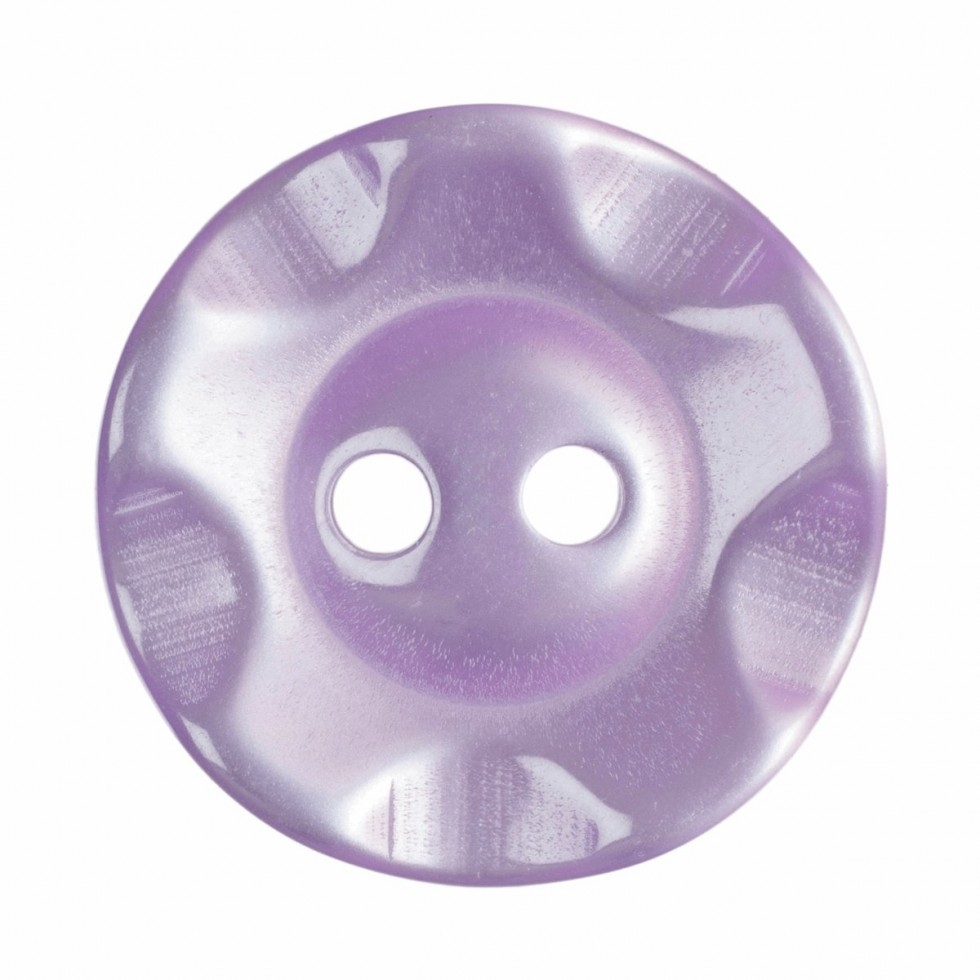 Hemline Round Plastic Buttons Lilac