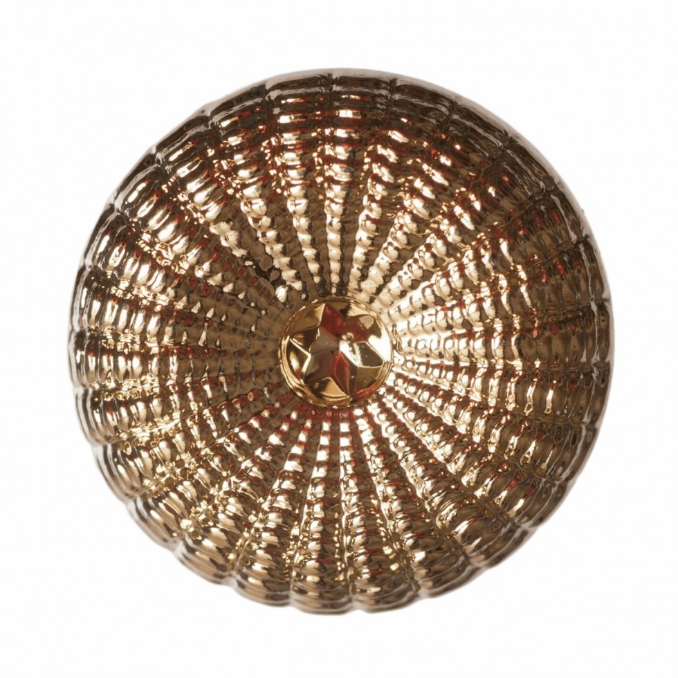 Hemline Round Textured Buttons Gold