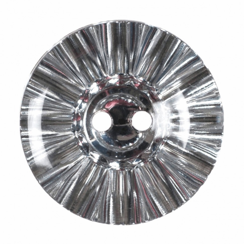 Hemline Round Plastic Buttons Clear