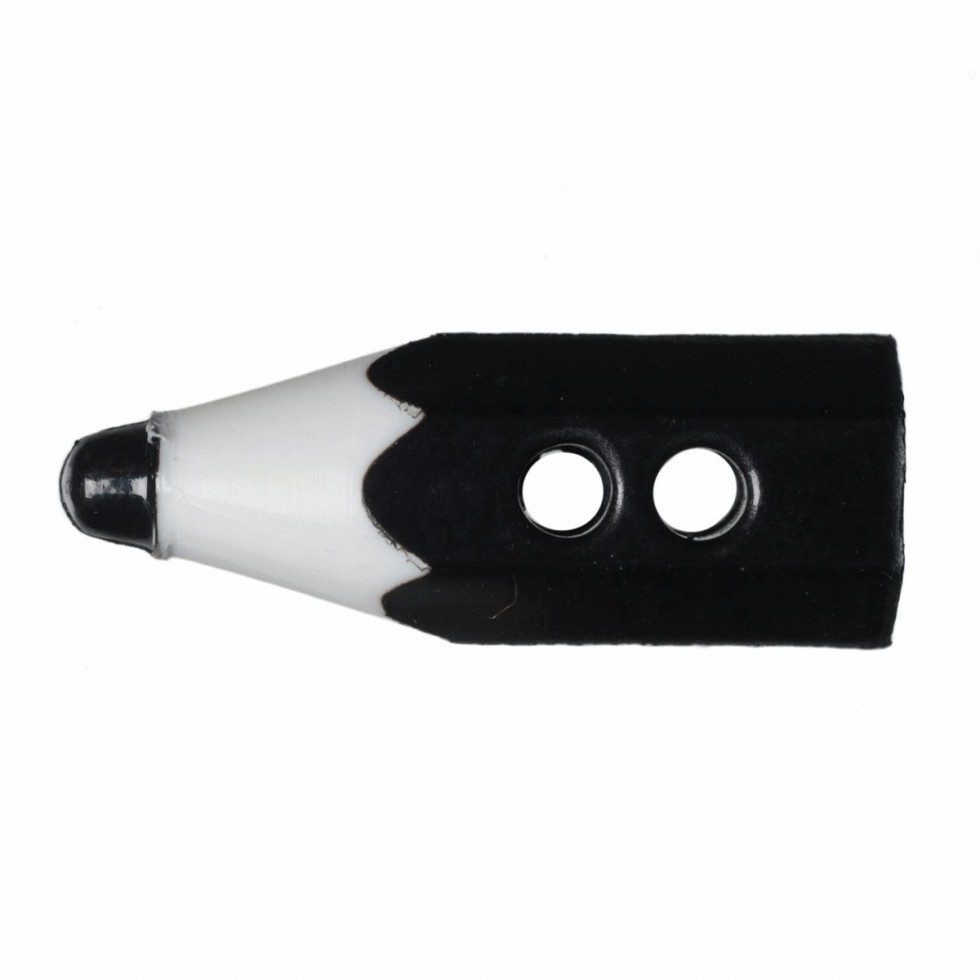 Hemline Pencil Crayon Buttons Black
