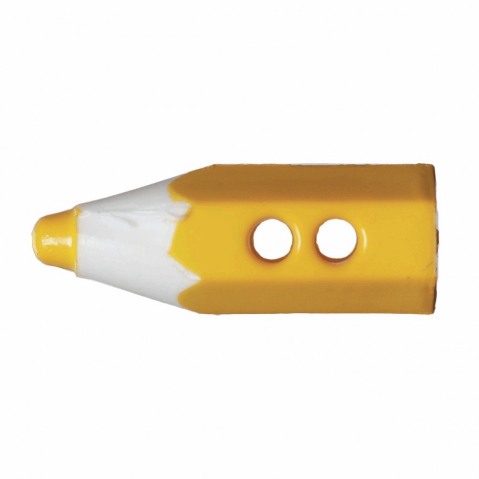 Hemline Pencil Crayon Buttons Yellow