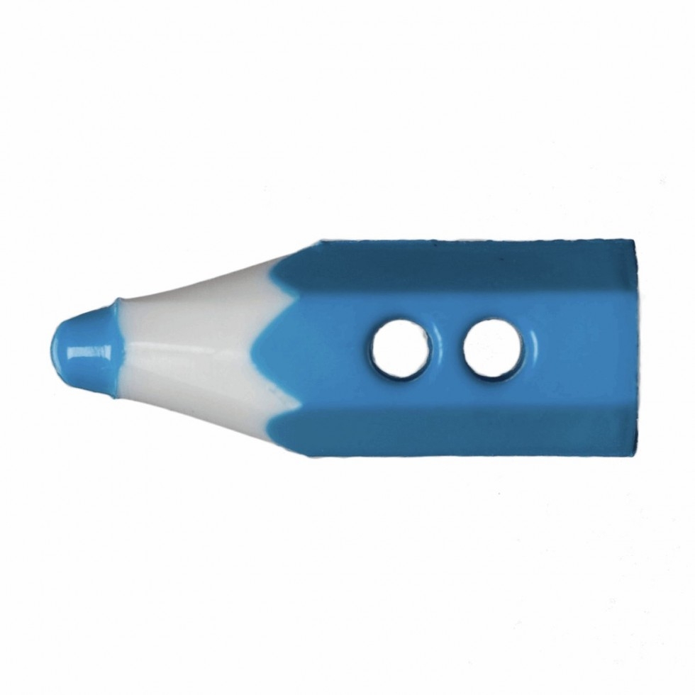Hemline Pencil Crayon Buttons Royal Blue
