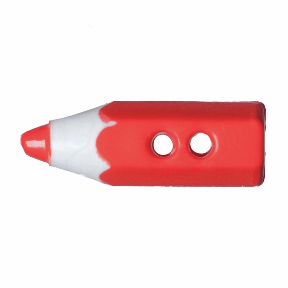 Hemline Pencil Crayon Buttons Orange