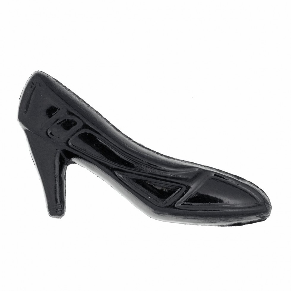 Hemline High Heel Shoe Buttons Black