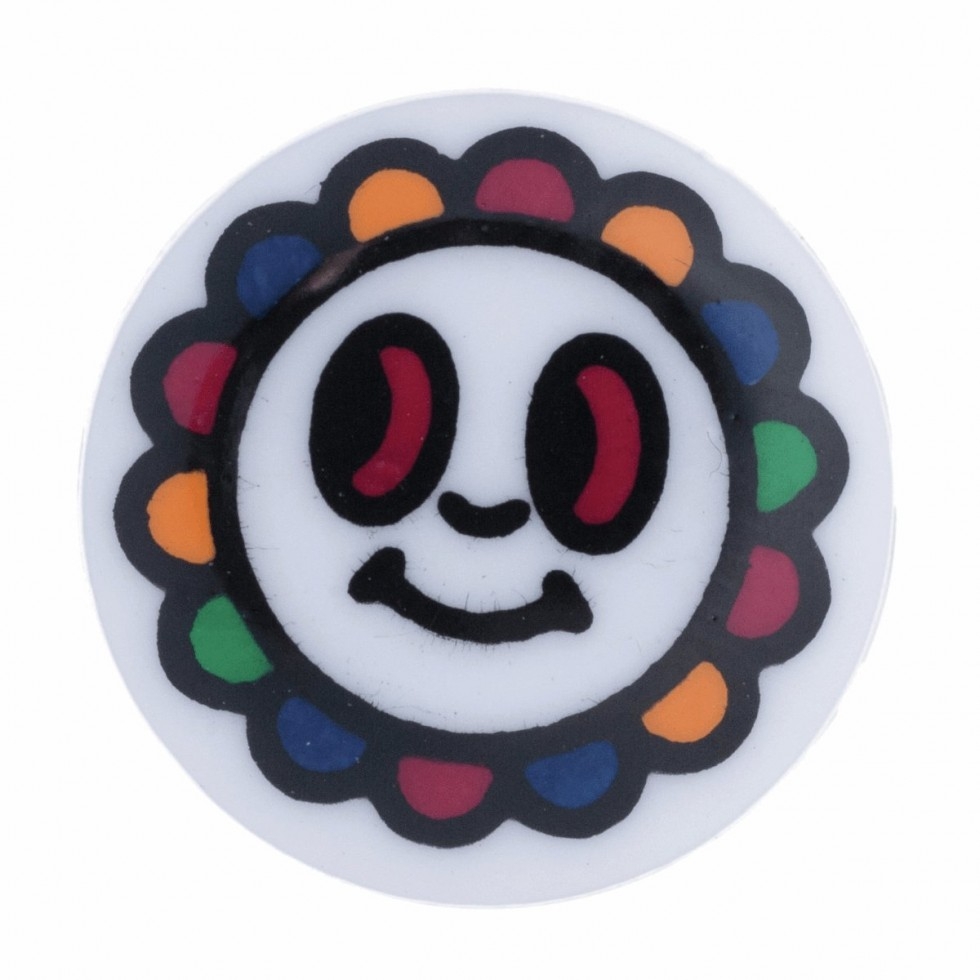 Hemline Childrens Round Plastic Buttons White/Multicoloured