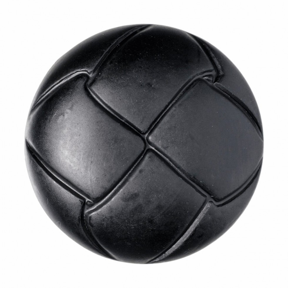 Hemline Round Plastic Buttons Black