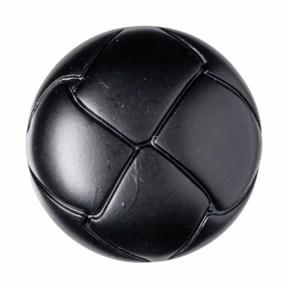 Hemline Round Plastic Buttons Black