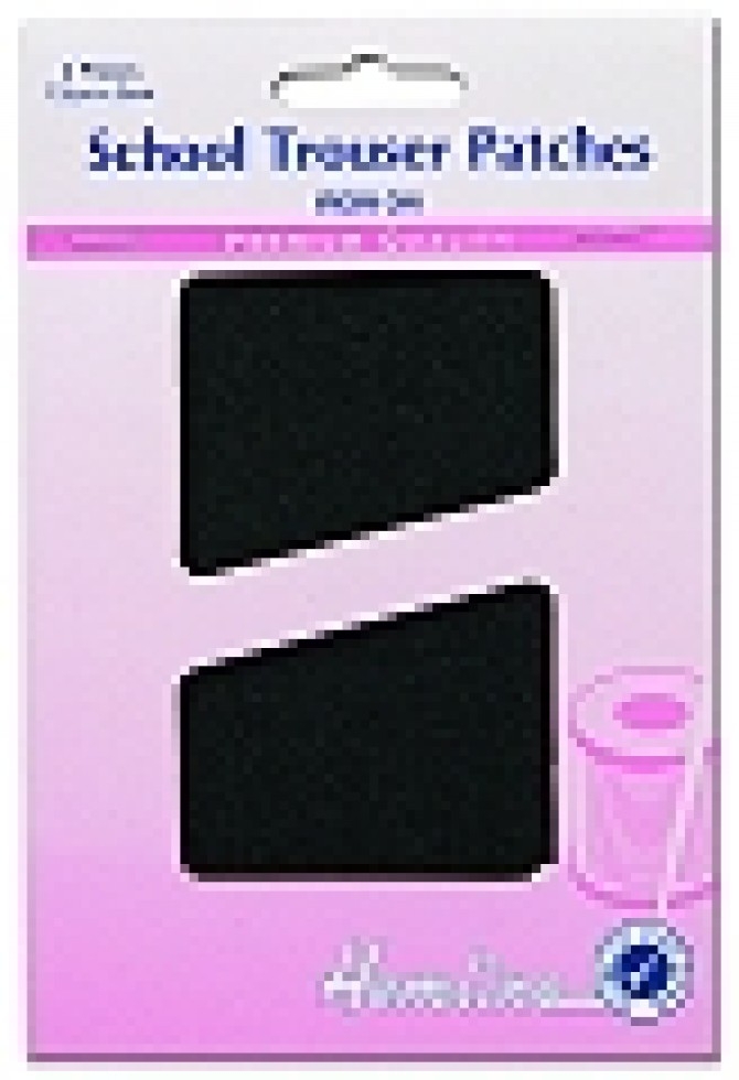Hemline Worsted Patches Dark Grey