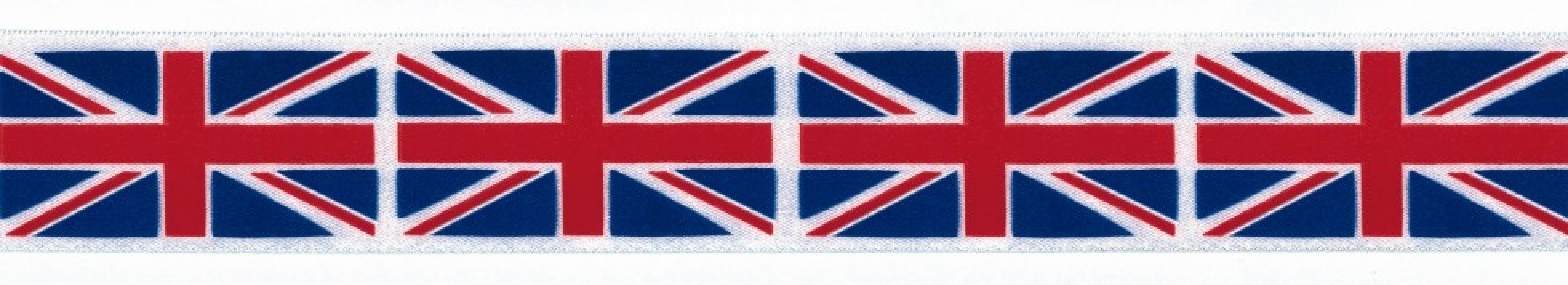 Berisfords Union Jack Ribbon 1 Red/White/Blue