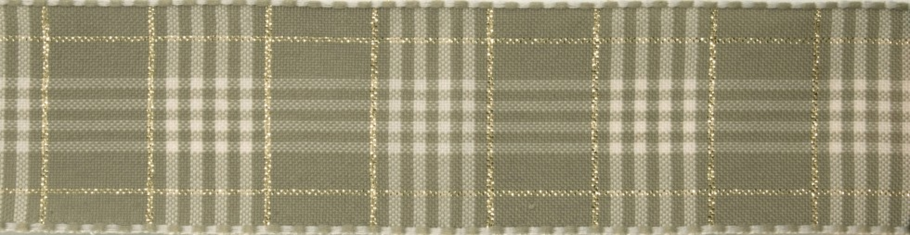 Berisfords Rustic Plaid Ribbon Cloudy