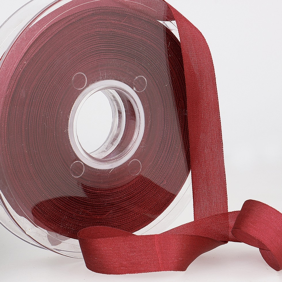 Stephanoise Fine Silk Ribbon Burgundy