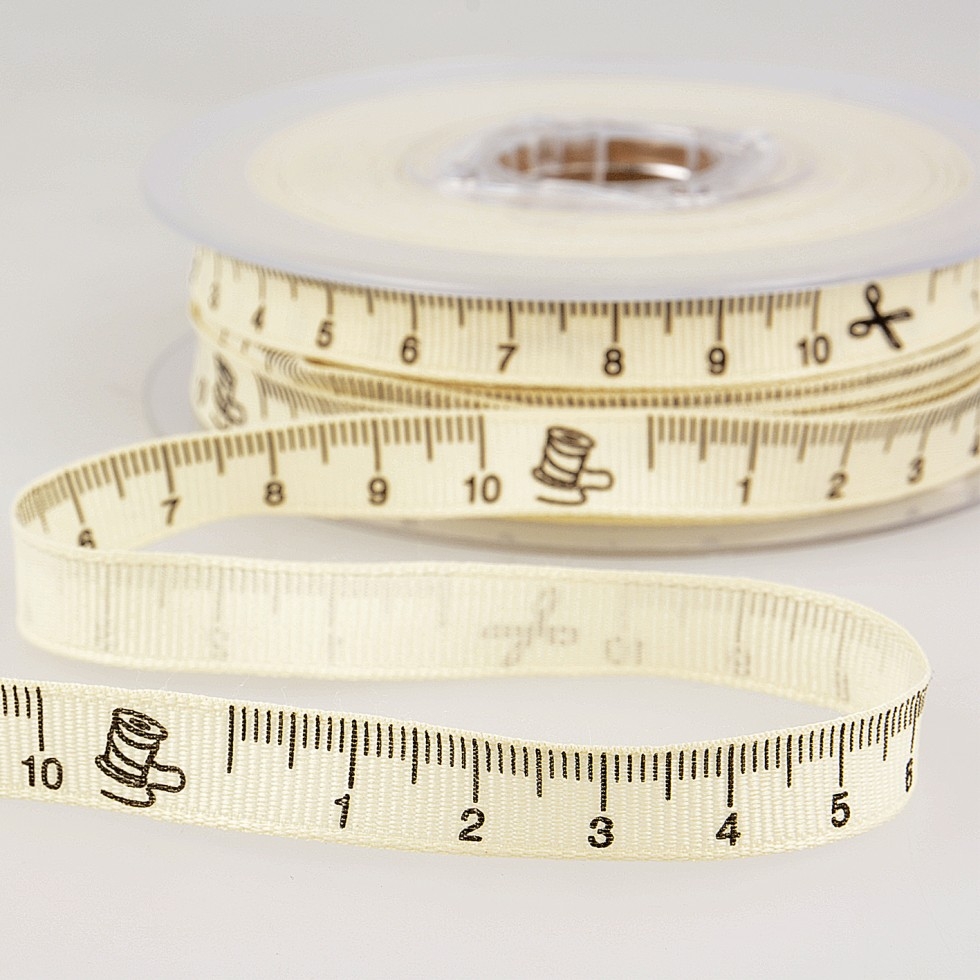 Stephanoise Tape Measure Ribbon Ivory