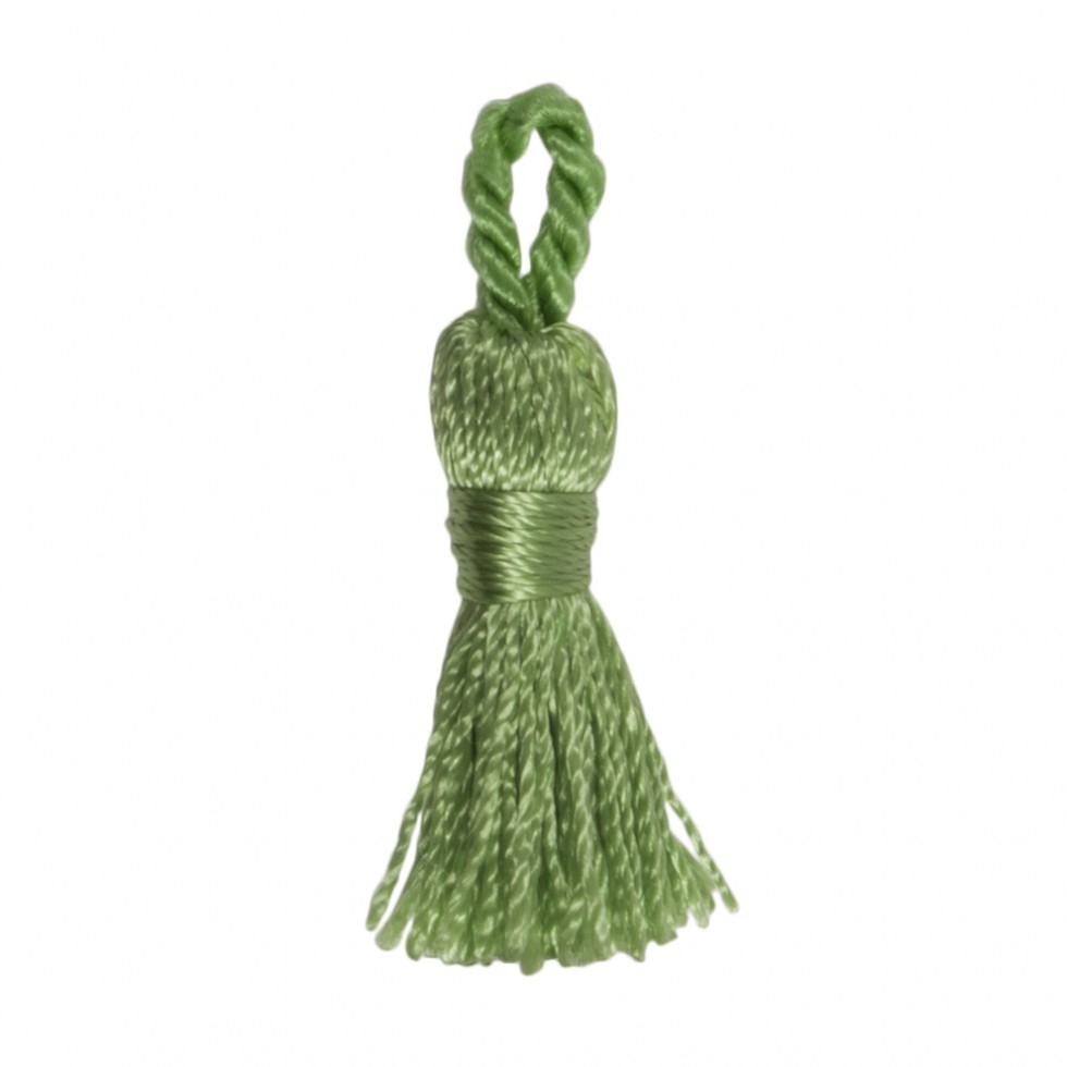 Trimits Miniature Silky Tassels Green