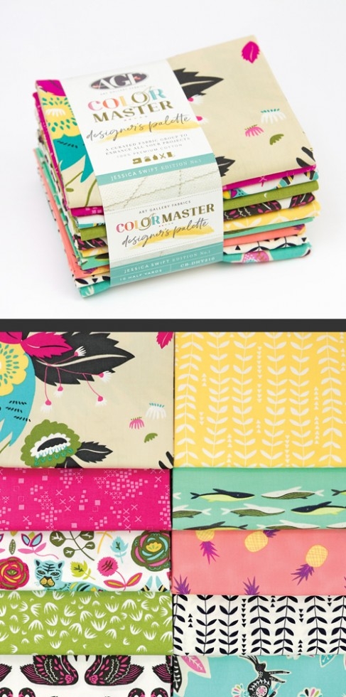 Art Gallery Fabrics Half Yard Fabric Pack No.1 Jessica Swift Edition