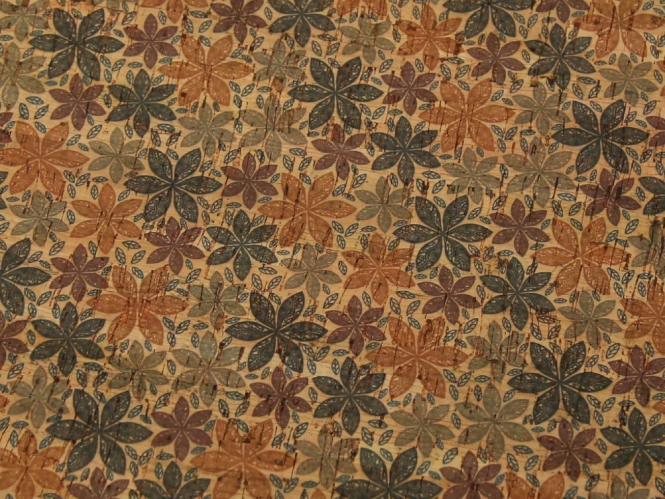 Cork Leather Fabric Tan