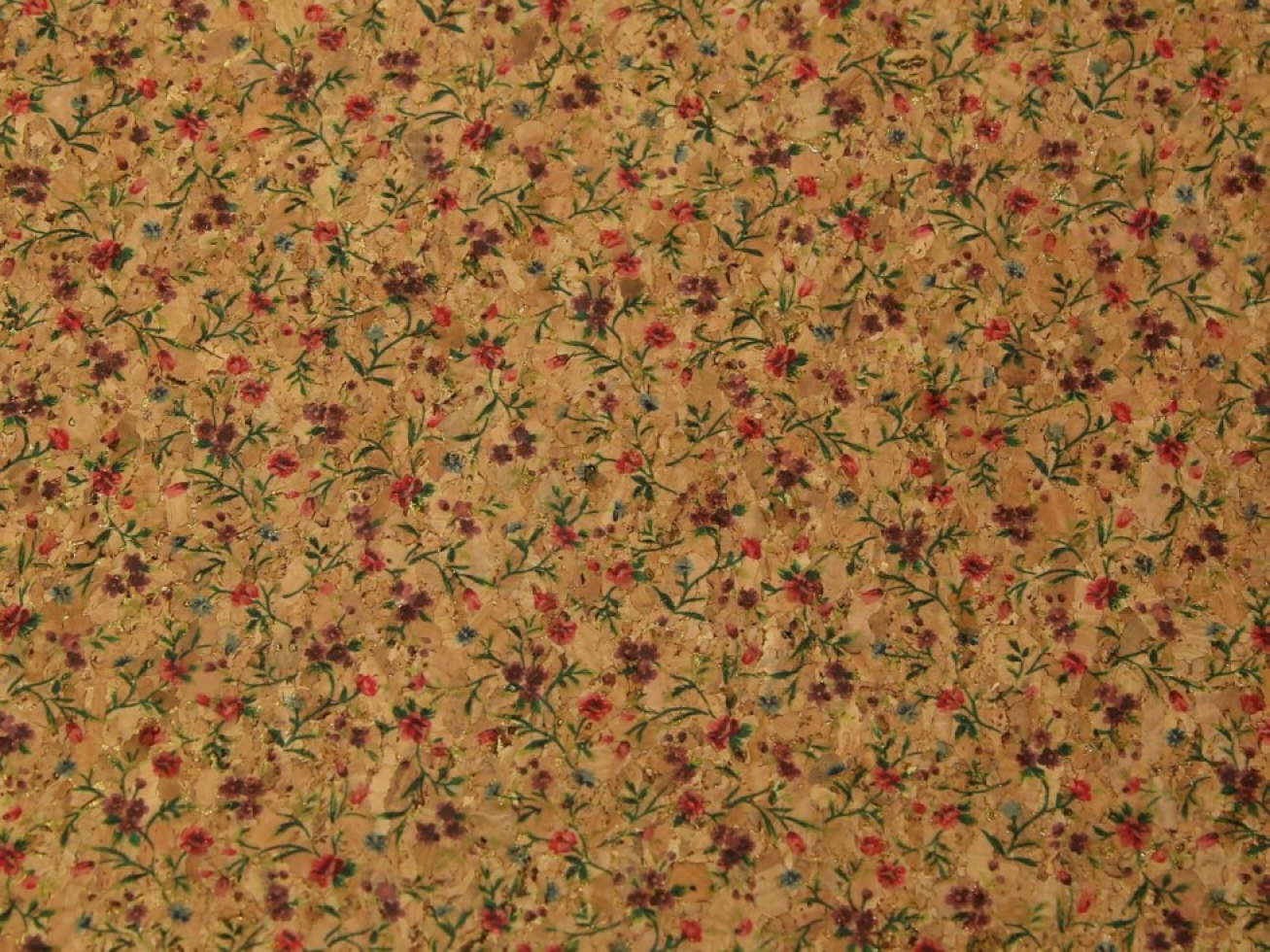 Cork Leather Fabric Brown